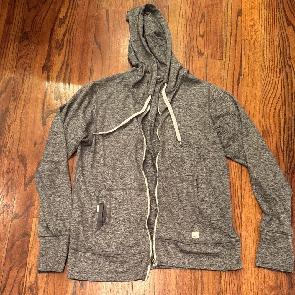 Vuori Charcoal Zip-Up Men's Sweater